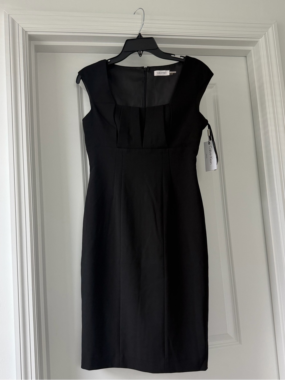 Calvin Klein Black Midi Sheath Dress